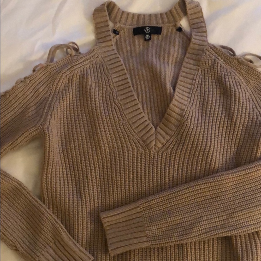 Missguided Tan Knit Sweater